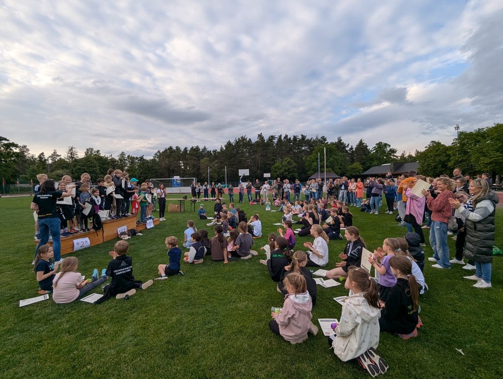 80 Kinder – ein Team: Die TSV-Leichtathletikfamilie feiert ihr Vereinssportfest